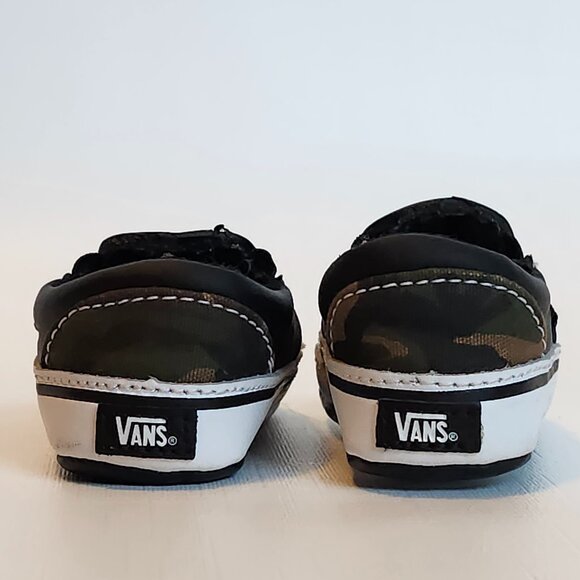 Vans Infant Old Skool Slip On Crib Shoes CAMO Size 2 6-12 Weeks Old BNWOT - Picture 11 of 11